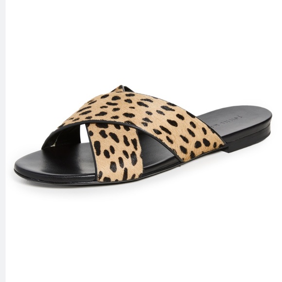 JENNI KAYNE Pony Hair Crossover Sandals